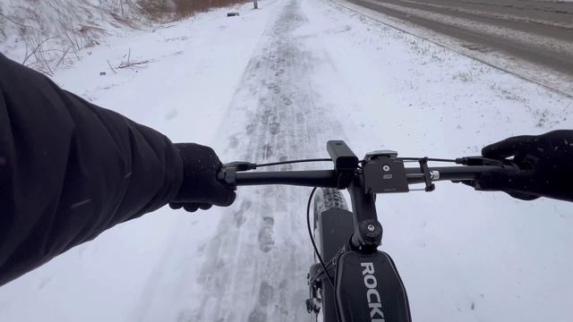 Снежная каша❄️чистые колеса🛞обновки от Rockbros #techteam #rockbros