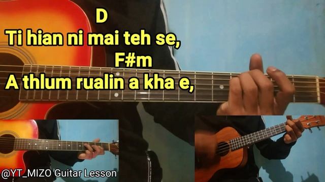 Vanlalhmangaiha - Ka liam a nge (Guitar Cover/Lyrics/Chords on Screen)