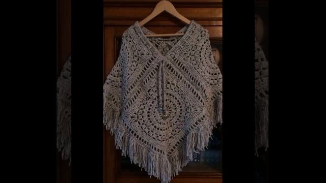 Extremely gorgeous and stunning crochet vintage style granny square hodid poncho and shrug pattern смотреть онлайн