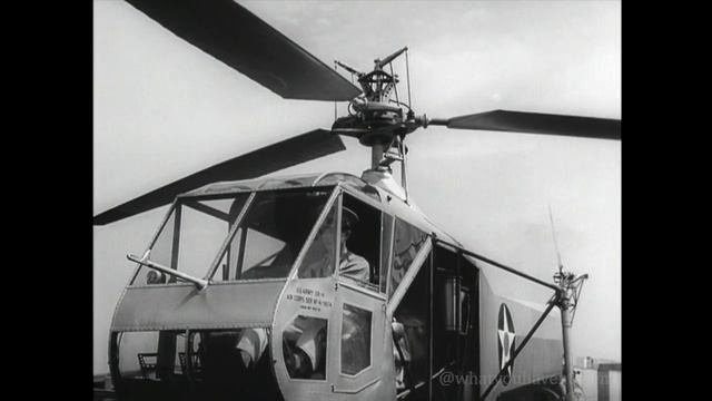 FIRST PUBLIC FILM OF ARMY HELICOPTER - SIKORSKY XR-4 (1942) смотреть онлайн