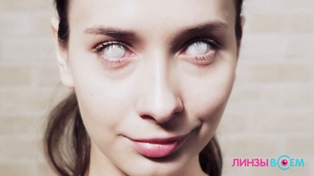 Слепые линзы зомби Blind White 2 - Lensmam (Корея)