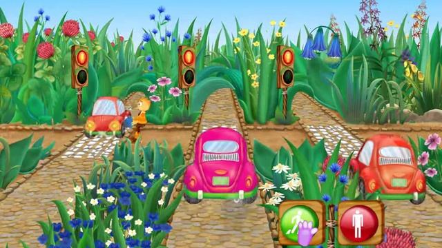 Лунтик управляет светофорами игра.Luntik Controls The Traffic Lights Game