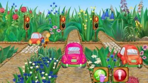 Лунтик управляет светофорами игра.Luntik controls the traffic lights game