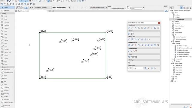 Constant Gradient Interpolation, Spot Levels | LAND4 for ARCHICAD® смотреть онлайн