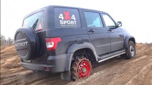 УАЗ Патриот на лютых железных колёсах от мотоблока. Безумный эксперимент на бездорожье.