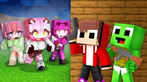 Майки и Джей Джей против девочек, Крошечный Апокалипсис— Мультик с Персонажами Майнкрафт