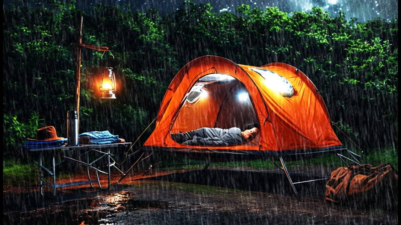 ОТДЫХ В ОДИНОЧЕСТВЕ ПОД ПРОЛИВНЫМ ДОЖДЕМ, С МОЛНИЯМИ И ГРОМОМ // РАССЛАБЛЯЮЩИЙ ОТДЫХ В ТЕПЛОЙ ПАЛАТ смотреть онлайн