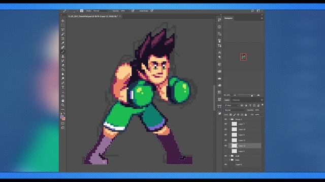 Little Mac (Punch-Out!!) - Timelapse Pixel Art смотреть онлайн