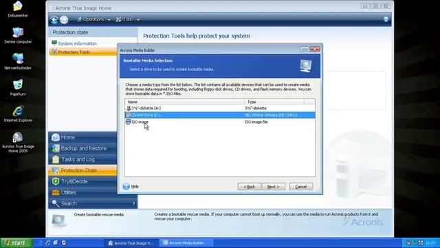 Acronis True Image Home 2009 Oprettelse af Boot image смотреть онлайн