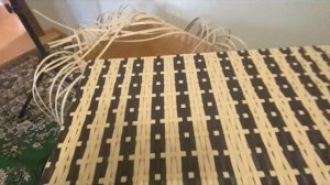 Плету ротангом второй сундук с учетом ошибок