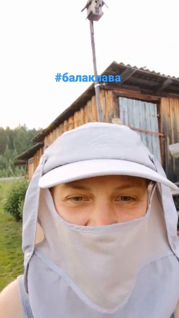 #балаклава отлично помогает от мошек во время #полив #огород #сад #участок #деревня #лайфхак #мошки смотреть онлайн