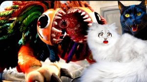 ЯРНАБИ НАПАДАЕТ НА КОШЕК???!!!