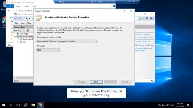 How to Create a CSR in IIS 10 смотреть онлайн