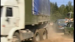 Дальнобойщики погоня. Легендарный прыжок.