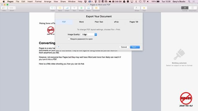 How To Save A Pages Document To Word Or PDF