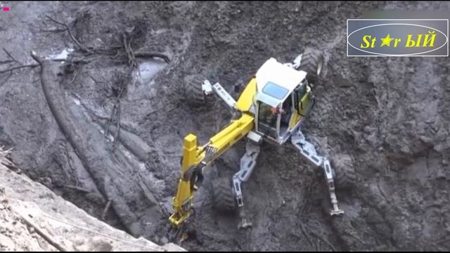 Экскаватор с невероятными возможностями и эксоваторщик с невероятными способностями