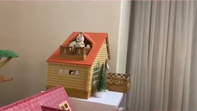 «Сильвашки на крыше/обратная съемка/малыши»/sylvanian Families/calico Critters/