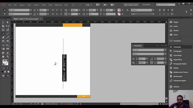 InDesign tutorial Setting text vertically смотреть онлайн