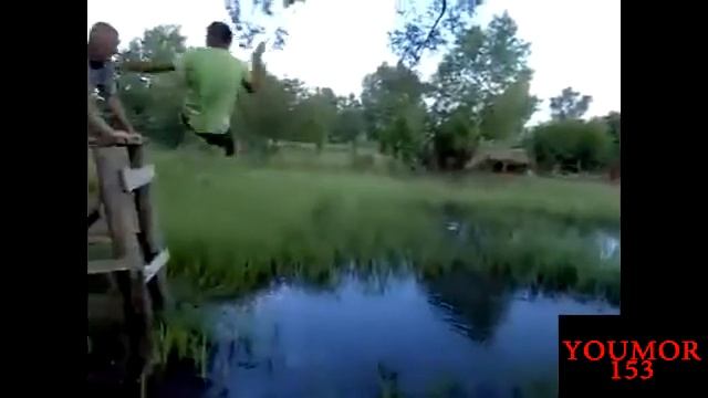 два дебила это сила прикол пьяный в луже YOUMOR 153 смотреть онлайн