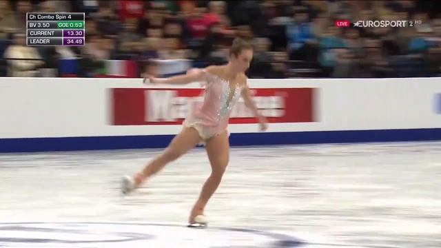 2019 Euro Ladies SP Nathalie Weinzierl Caruso by Lara Fabian смотреть онлайн