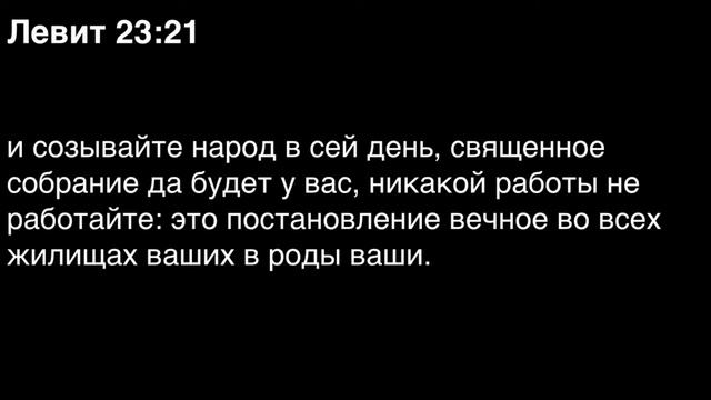 Левит, глава 23 смотреть онлайн