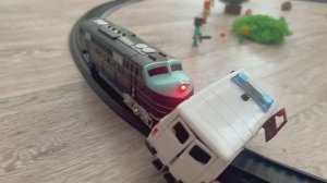 🚧Поезд авария TRAIN CRASH🚧🚦🚂🚃🚃🚃
