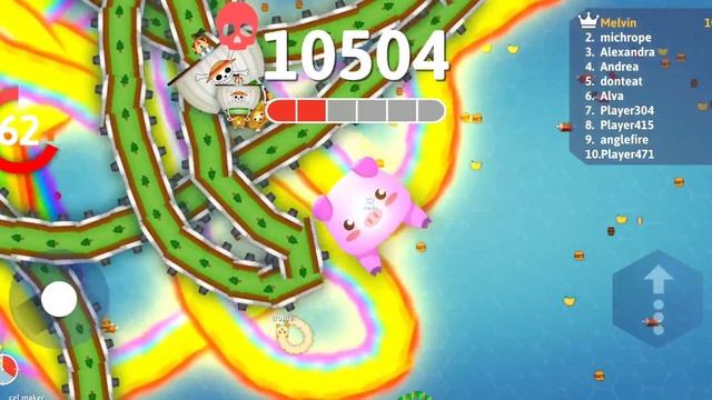 Snake.io-(Gameplay 409)-HAMBOW En Piratas De La Fruta Del Tesoro смотреть онлайн