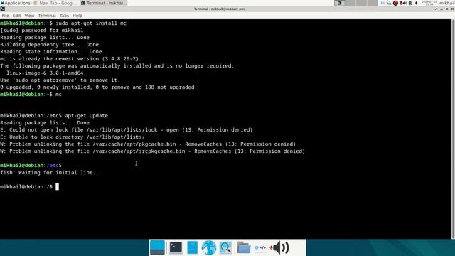Навигация по файлам в Linux с помощью Midnight commander смотреть онлайн