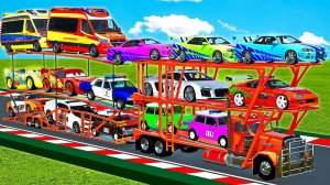 Машинки летают и прыгают! Развивающие мультики Машины помощники. Мультфильмы про машинки