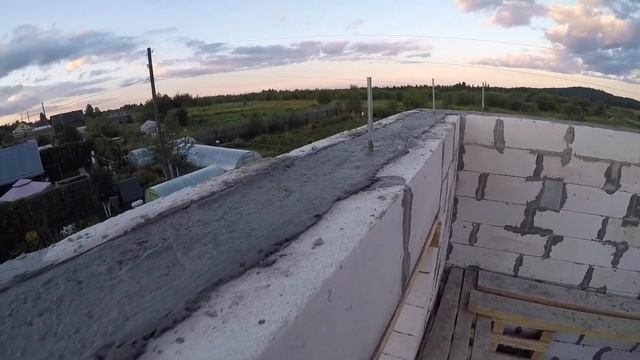 Армопояс второго этажа