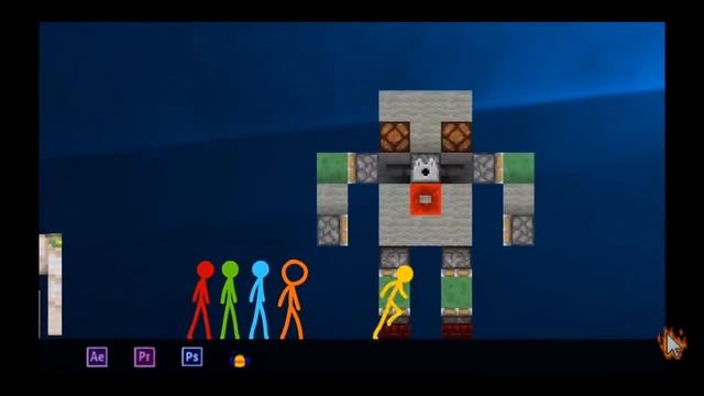 битва строителей часть 2 анимация против Майнкрафта русская озвучка