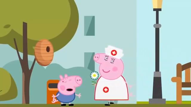 Джордж заболел, Сьюзи доктор делает ему укол в попу Мультфильм Свинка Пеппа для детей1 смотреть онлайн