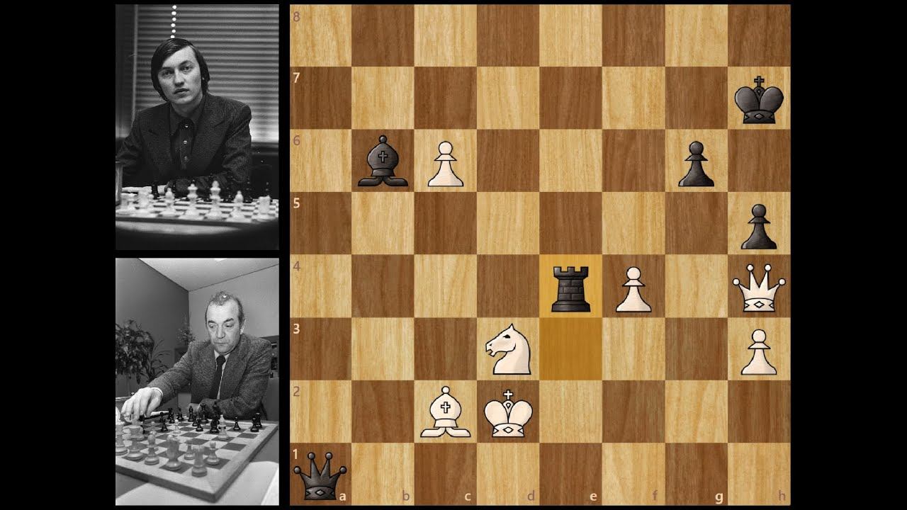 13-я партия Корчной - Карпов, матч на первенство мира 1978. смотреть онлайн