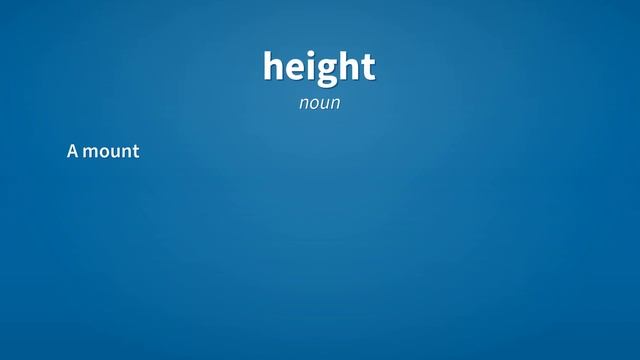 Height | Meaning of height смотреть онлайн