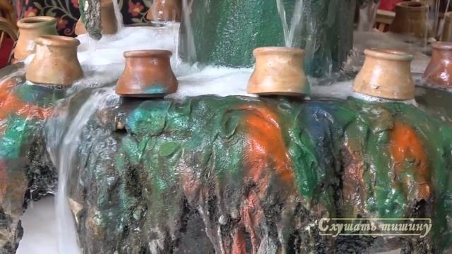 Пенный фонтан. Релаксирующие звуки воды. смотреть онлайн