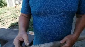 Как быстро освободить черенок от остатков лопаты.