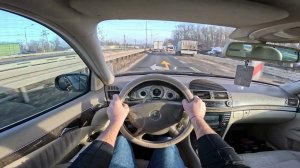 MERCEDES E S211 150 HP - POV TEST DRIVE  Тест драйв авто от первого лица