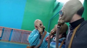 ШКОЛЬНЫЙ .S.T.A.L.K.E.R./История о том как мы учились надевать противогазы в школе