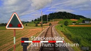 🚄 4К SmartTV ➤ На водительском месте машиниста поезда S41 Тун - Золотурн, Швейцария!