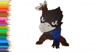 Как нарисовать Ворона из Бравл Старс⭐