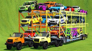 Машинки летают и прыгают! Развивающие мультики Машины помощники. Мультфильмы про машинки