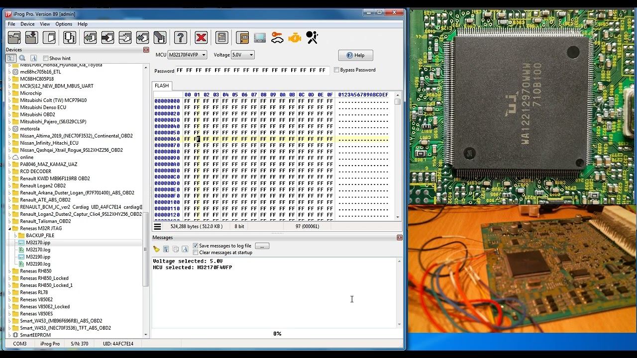 IprogPro Renesas M32R JTAG M32170F4VFP (WA12212970WWW)