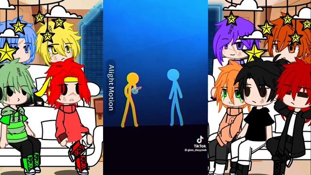 ❤️реакция стикменов на тт AVA/AVM❤️