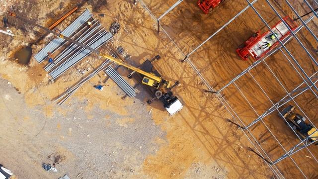 Строительство склада в д. Пеники.