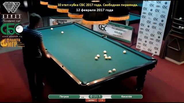 Петров - Киселёв. 10 этап кубка СБС 2017 года. Свободная пирамида.