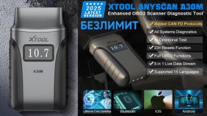 XTOOL Anyscan A30M тест-драйв в реальных условиях