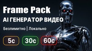 FramePack | Безлимитный AI генератор видео на компьютере. Как установить, пользоваться