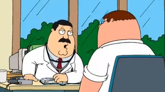 Питер у доктора Хартмана Гриффины Приколы из Гриффинов смотреть онлайн
