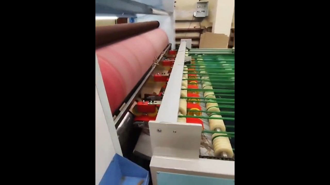 Производство гофроящиков. Ротационный вырубной пресс со столом автоподачи и узлом удаления облоя