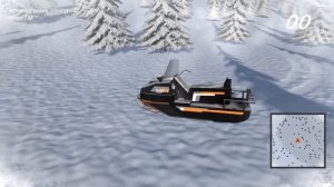 Симулятор снегохода БУРАН (ДЕМО №2) Снег, мини карта, выбор снегохода